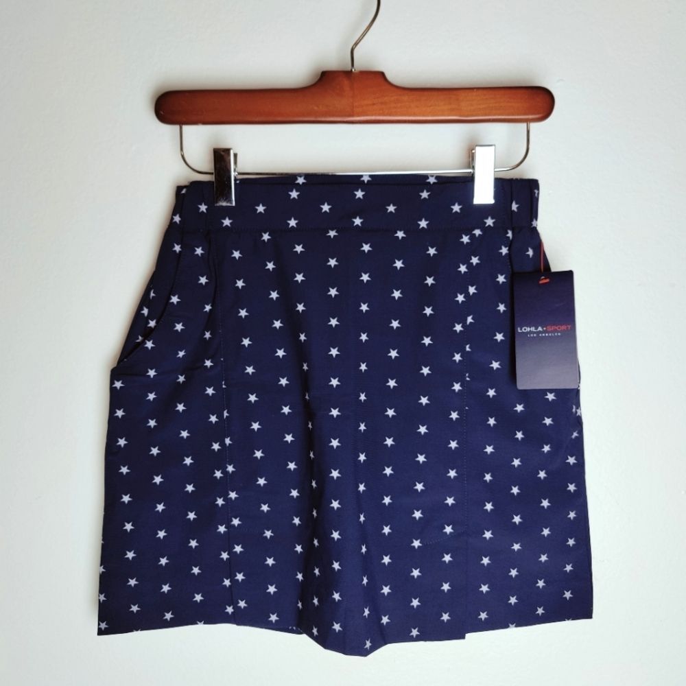 NWT Lohla Sport The All Star Pull On Skort Golf Skirt Shorts, Navy, Sz 2